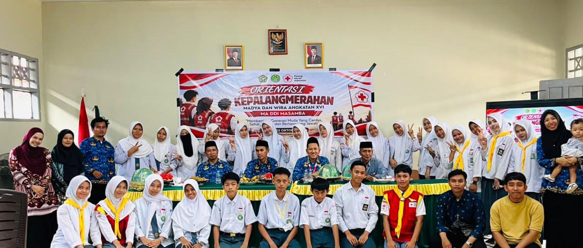 Semangat Kemanusiaan Menggema di MA DDI Masamba, Orientasi Kepalangmerahan Madya dan Wira Angkatan XVI Resmi Dibuka