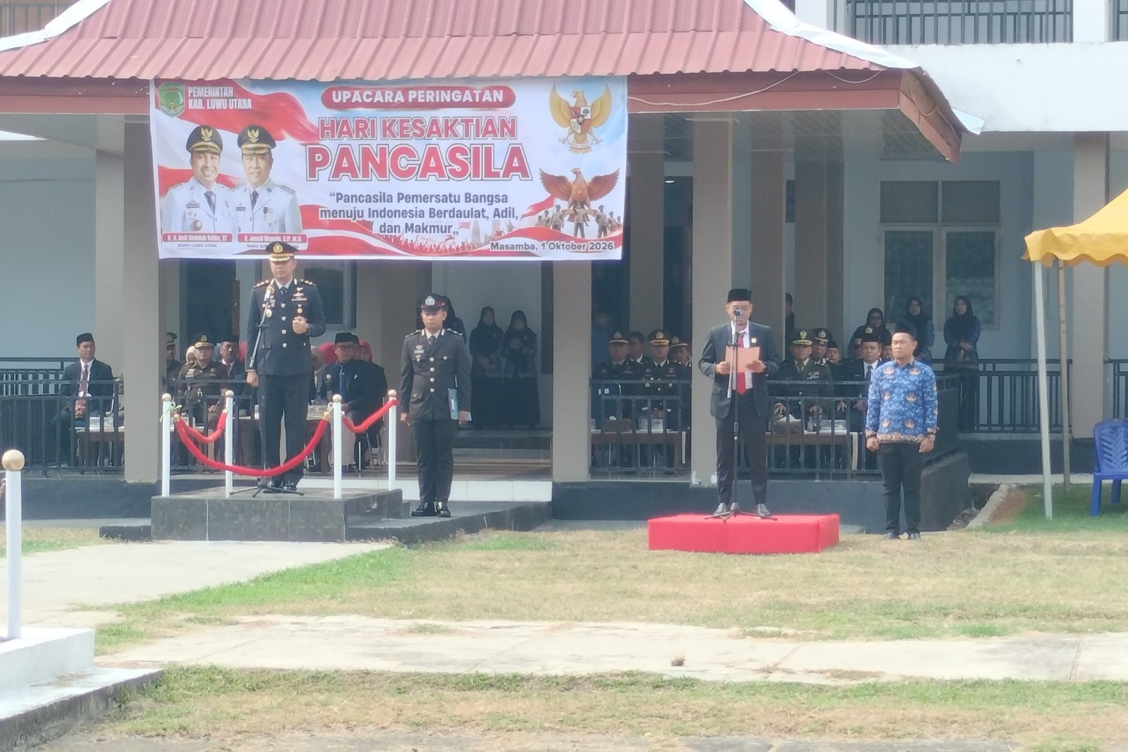 AKBP Ario Putranto Pimpin Upacara Hari Kesaktian Pancasila Perdana di Luwu Utara