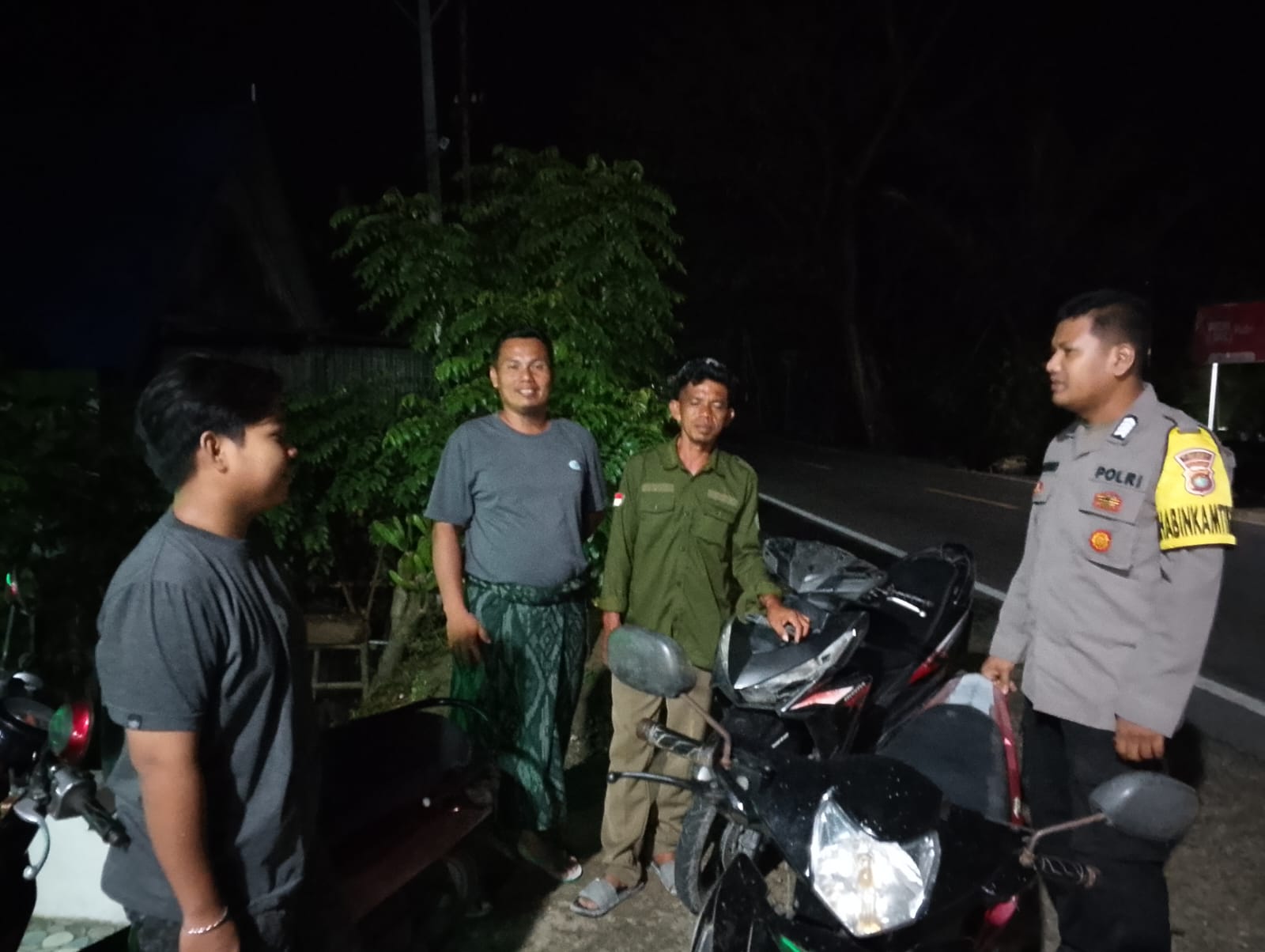 Patroli Malam Digencarkan, Polsek Pamboang Imbau Warga Waspadai Aksi Kejahatan