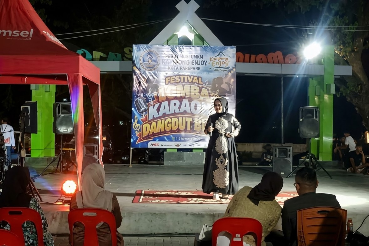 UMKM Hidupkan Kampung Enjoy Parepare lewat Lomba Karaoke Bugis