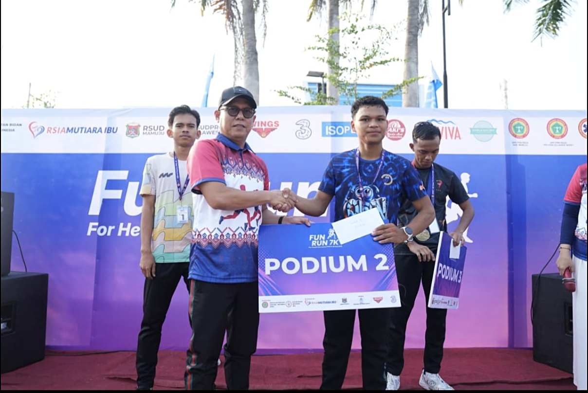 PPNI dan IBI Sulbar Dorong Hidup Sehat lewat Fun Run