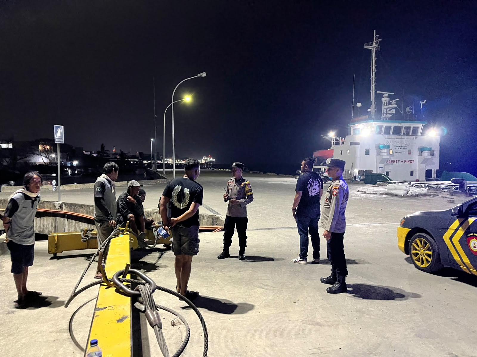 Polsek KPN Pantau Titik Aktivitas Malam di Pelabuhan Parepare