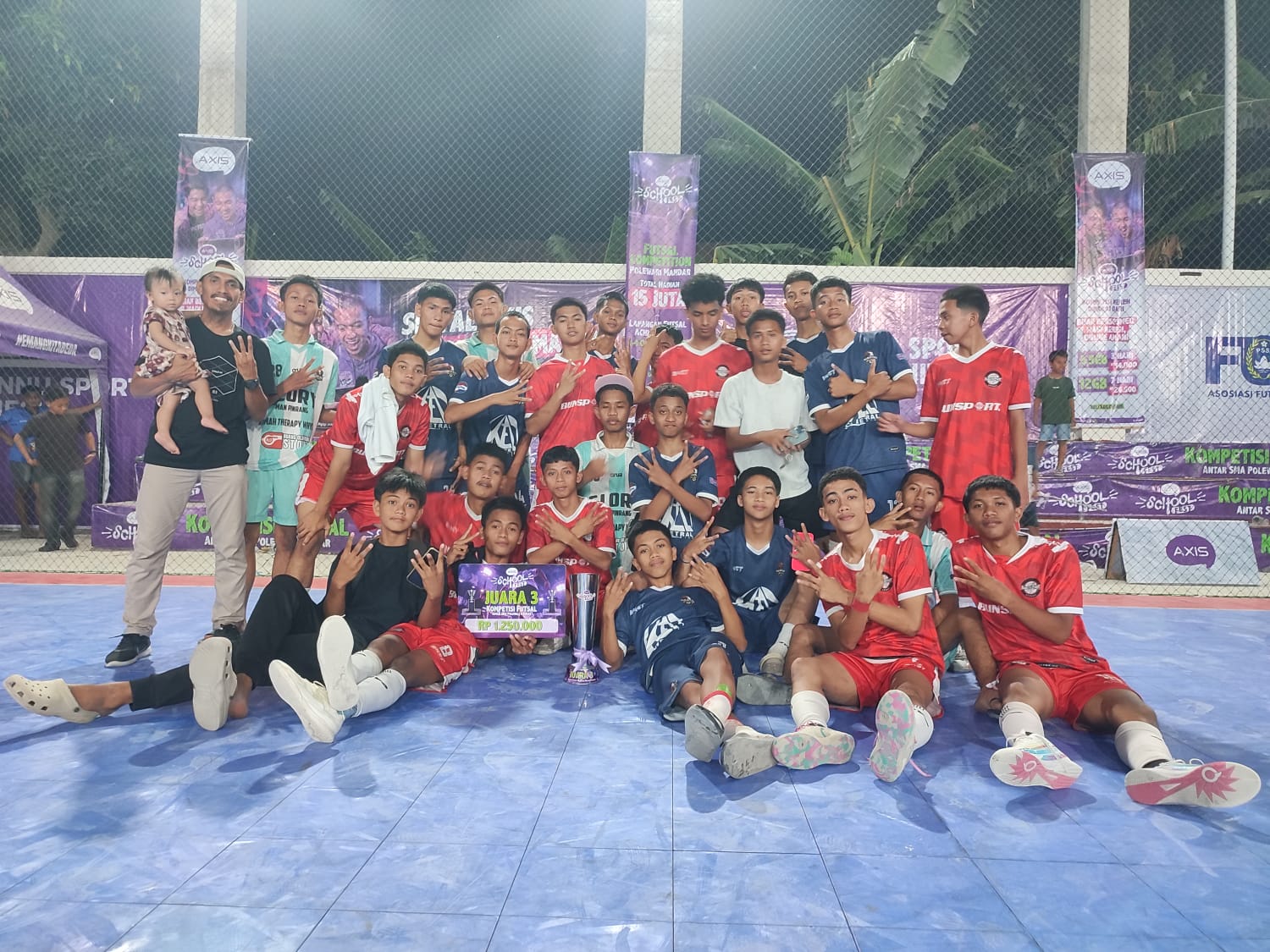 Gemilang di AXIS School Fest, Futsal MAN Pinrang Raih Juara 3