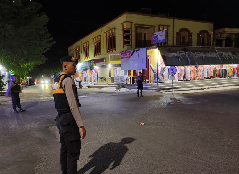 Patroli Malam Digencarkan, Samapta Polres Majene Sisir Titik Rawan Kota
