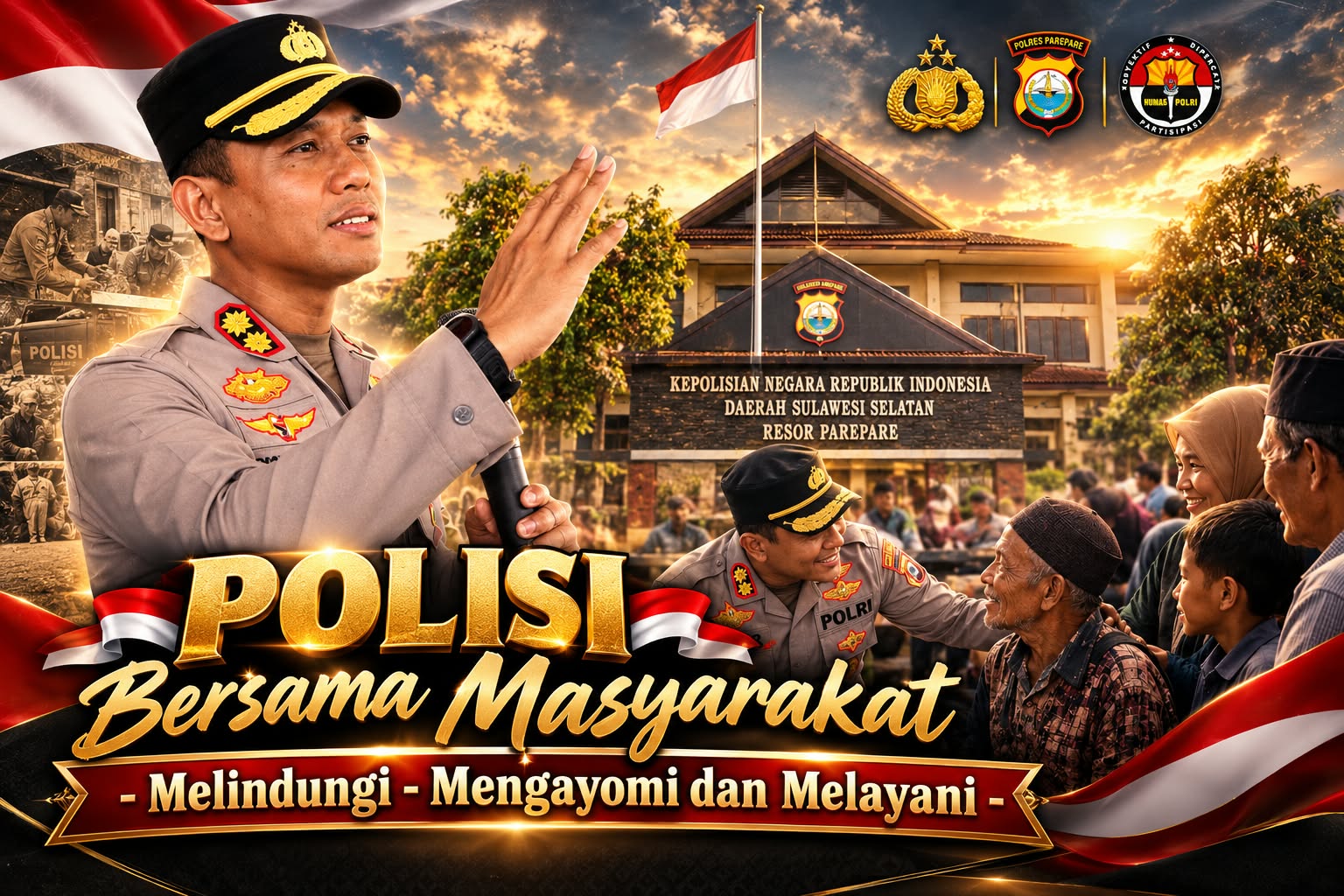 Wujudkan Arah Baru Kebijakan Polri, Polres Parepare Masifkan Program "Polisi Bersama Masyarakat"