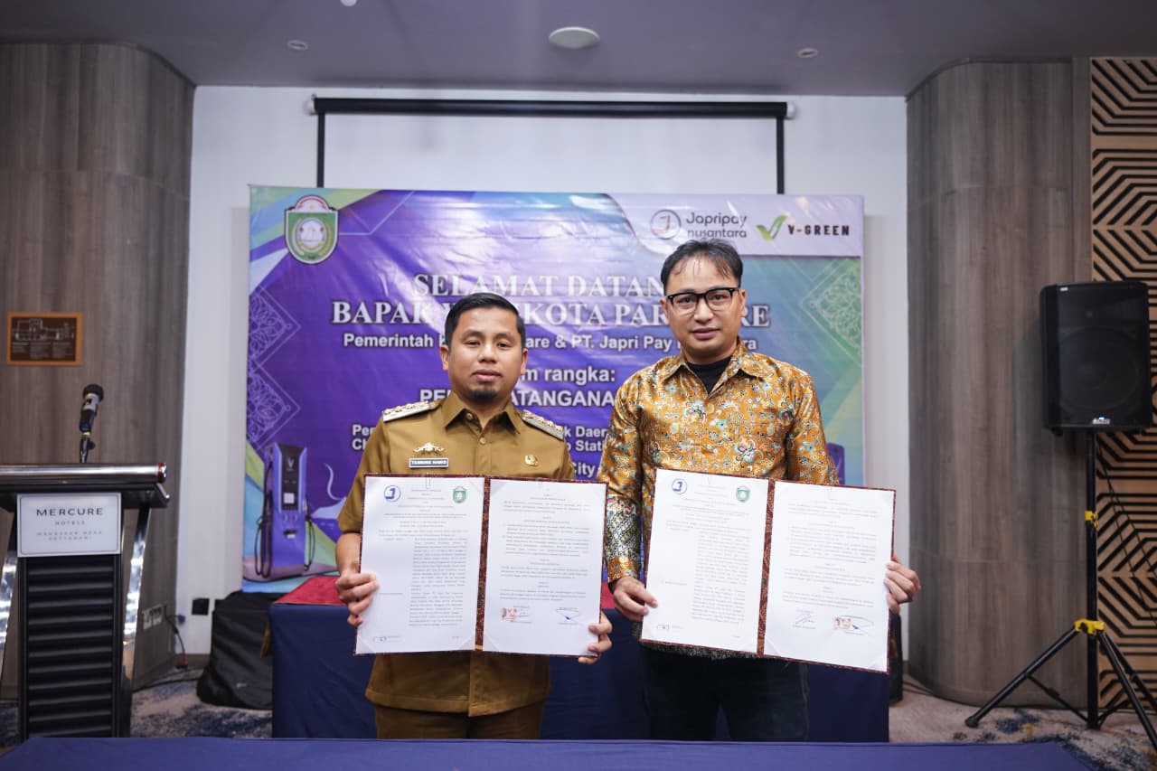 Pemkot Parepare Gandeng Japri Pay untuk Infrastruktur Kendaraan Listrik