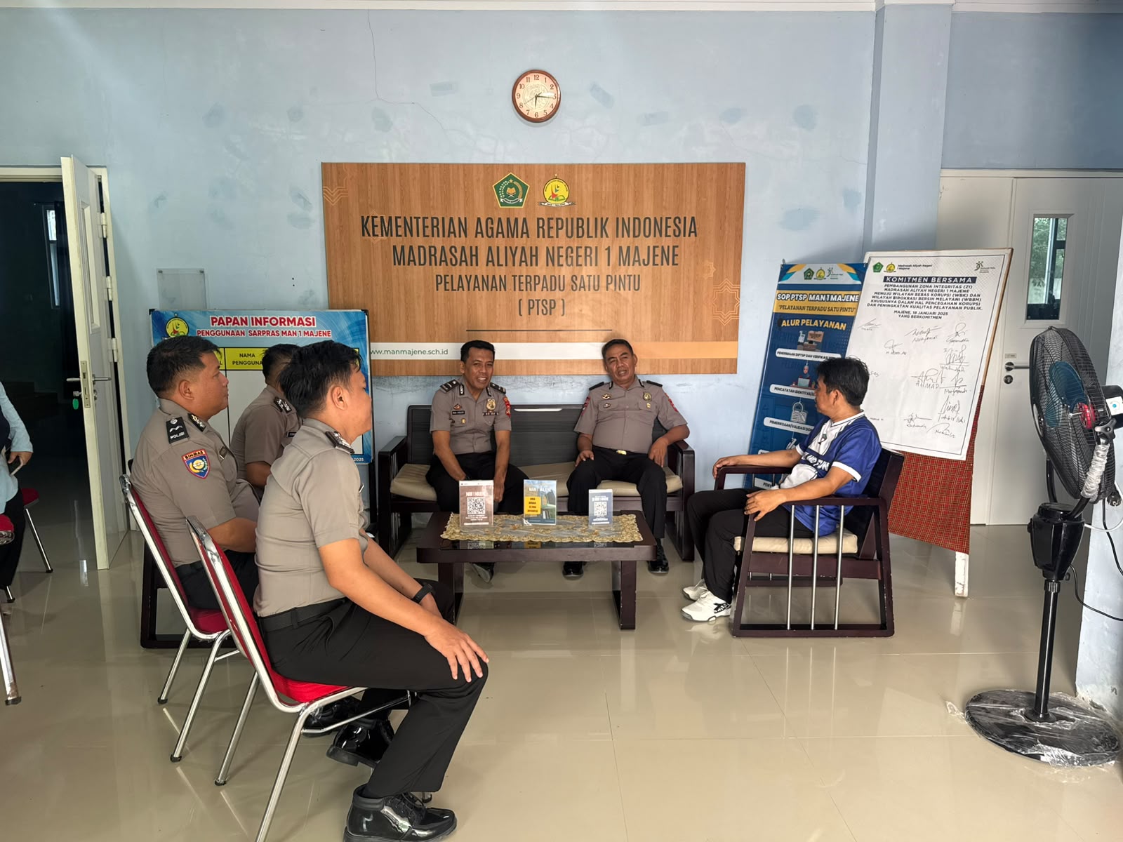 Sat Binmas Polres Majene Koordinasi dengan MAN 1 Majene, Siapkan Program Pembinaan Karakter Pelajar
