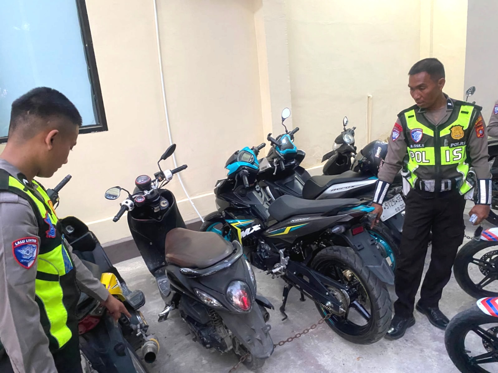 Satlantas Polres Majene Tertibkan Knalpot Brong, Wujudkan Jalanan Lebih Nyaman