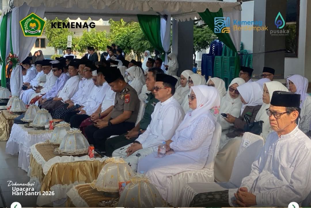 Kakan Kemenag Pinrang Hadiri Puncak Hari Santri 2026