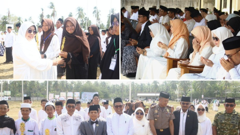 Ketua DWP Kemenag Sulbar Hadiri Upacara Hari Santri di Polman