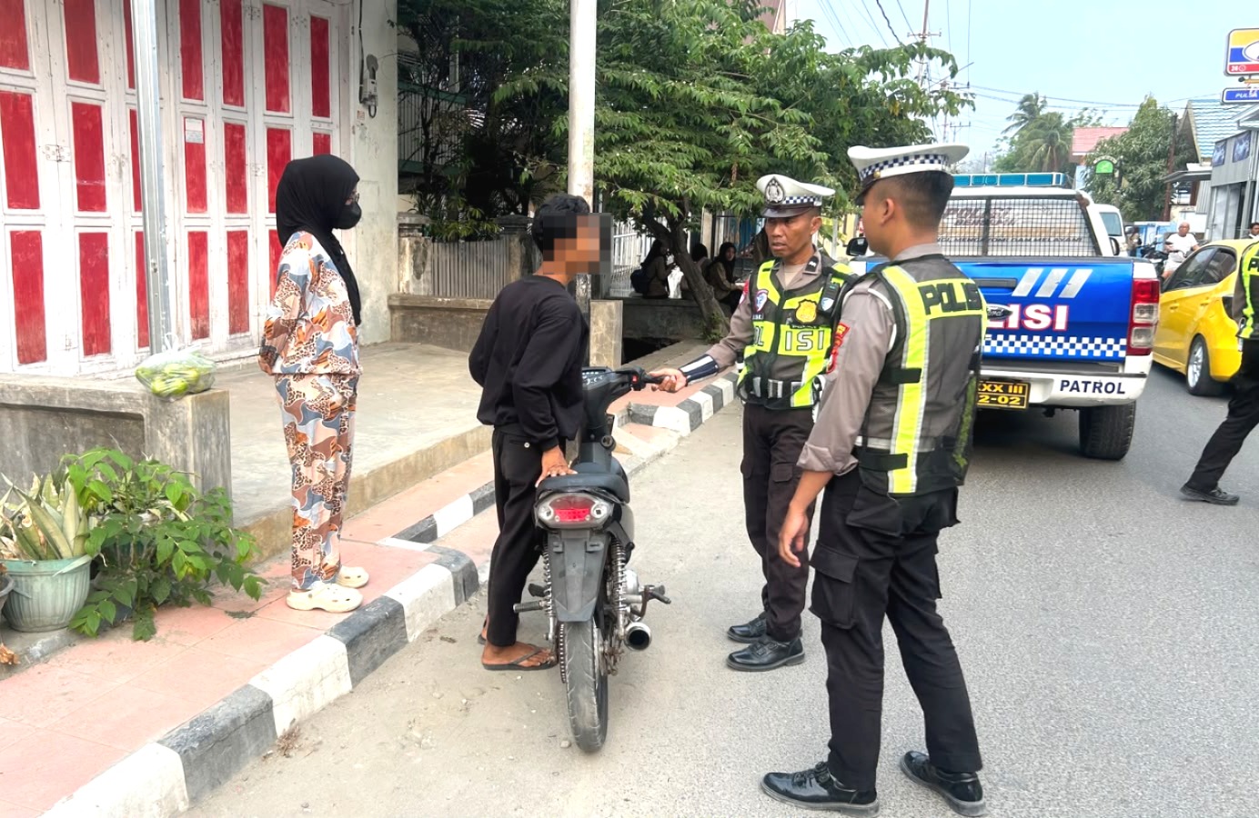 Satlantas Polres Majene Gelar Patroli Hunting, Knalpot Brong Jadi Sasaran Penindakan