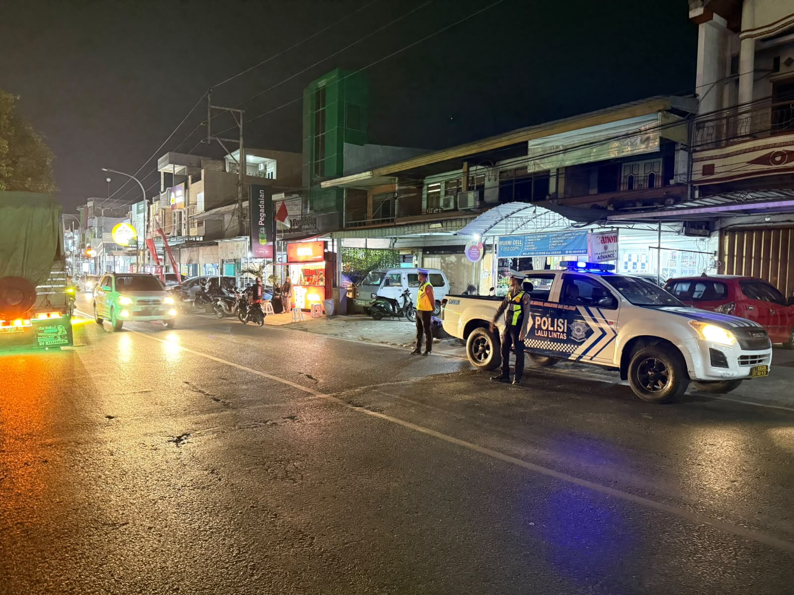 Satlantas Polres Majene Gencarkan Blue Light Patrol, Antisipasi Balap Liar dan Pelanggaran Lalu Lintas