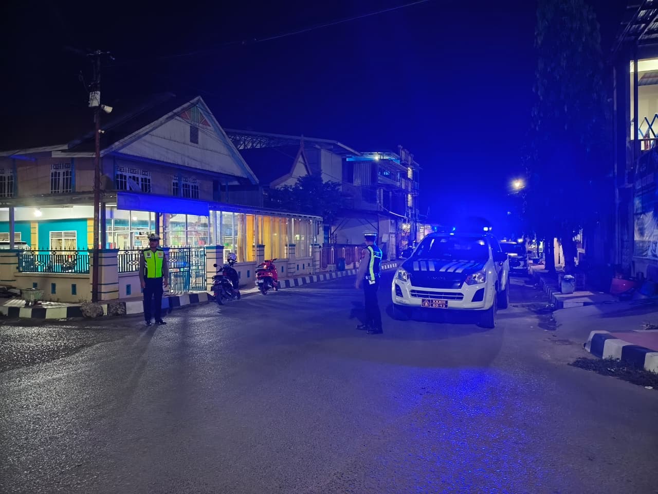 Blue Light Patrol Satlantas Polres Majene, Cegah Pelanggaran dan Jaga Keamanan Jalan pada Malam Hari