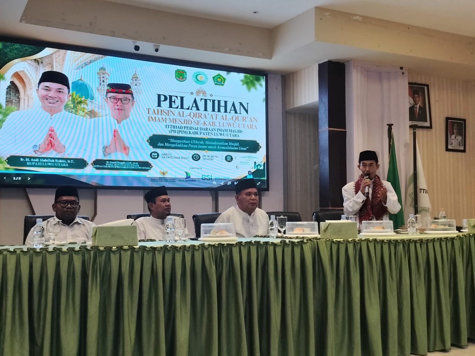 Tingkatkan Kualitas Bacaan, 150 Imam Masjid di Luwu Utara Ikuti Pelatihan Tahsin Al-Qira'at Al-Qur'an