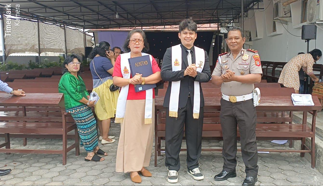 Minggu Kasih di Gereja Toraja Parepare, Polsek Ujung Ajak Jemaat Jaga Kamtibmas