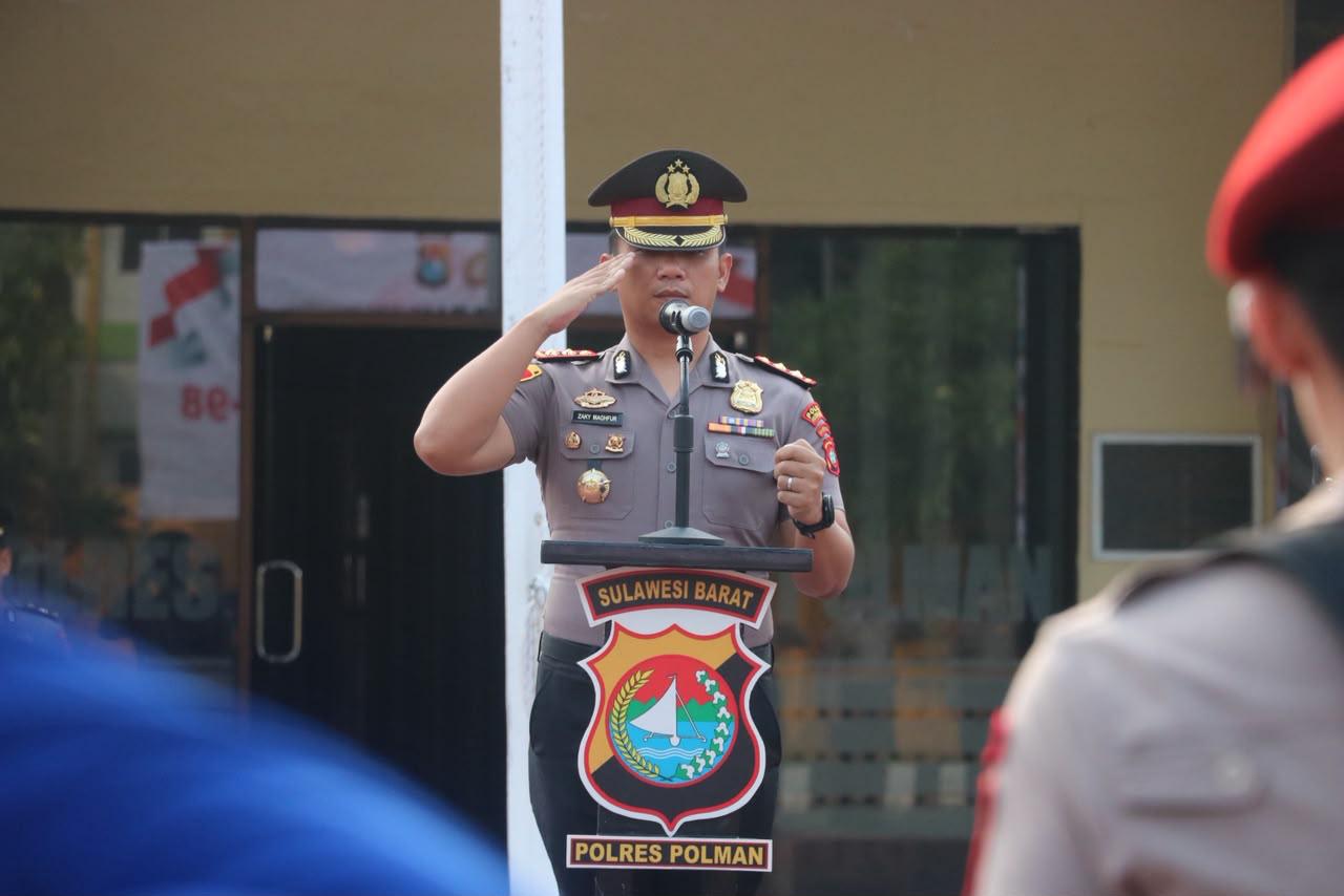 Kapolres Polman Pimpin Upacara Hari Sumpah Pemuda ke-98, Tekankan Generasi Patriotik, Gigih, dan Berempati