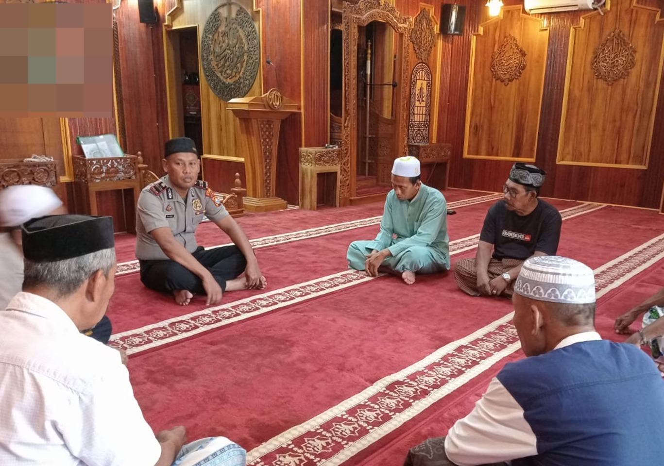 Polisi Bersama Masyarakat, Kapolsek Banggae Serap Aspirasi Jamaah Lewat Kegiatan Dimtaq
