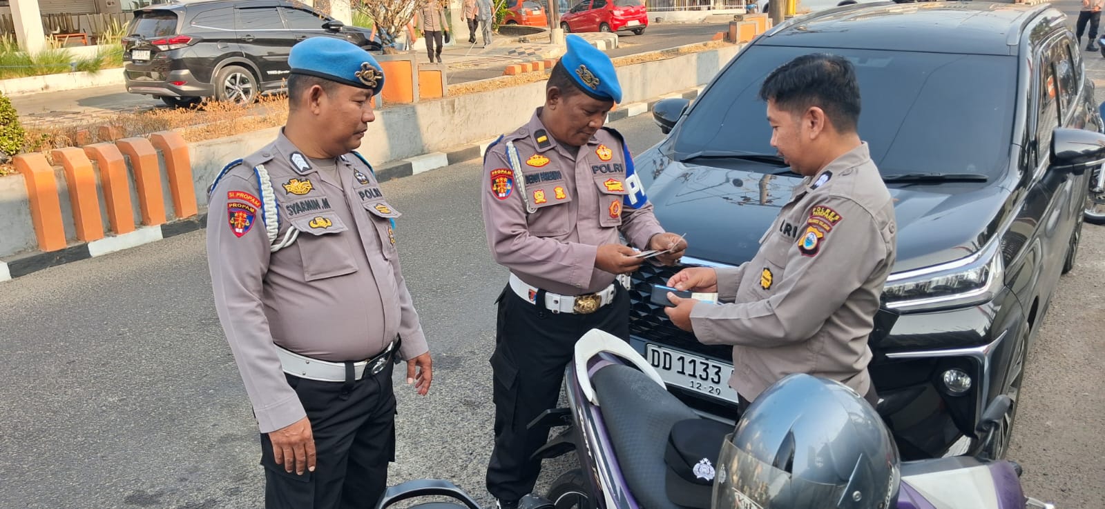 Pro Aktif Dukung Operasi Patuh 2026, Personil Polsek Ujung Ikuti Pemeriksaan Kelengkapan Kendaraan